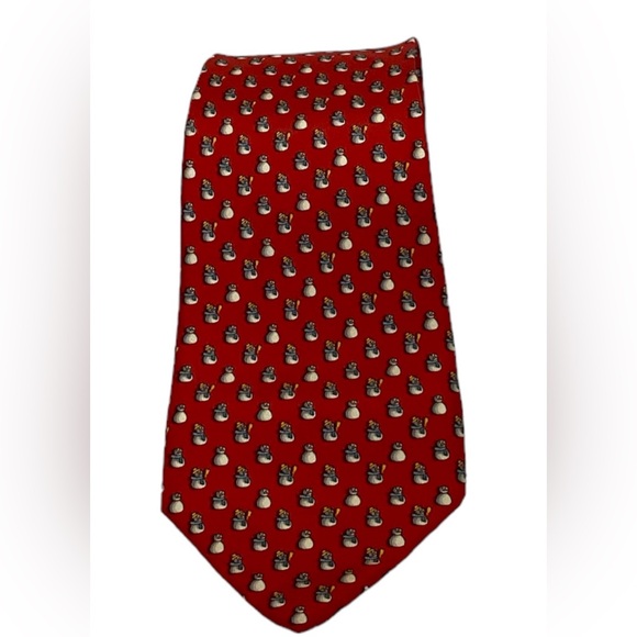 Salvatore Ferragamo snowman silk tie - Picture 4 of 8
